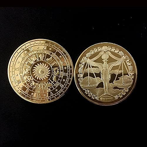 Метална Възпоменателна Монета Дванадесет Щастливи Златни Монети На Съзвездието Възпоменателни Монети Паметник Монети Tianshi