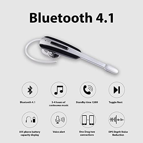Слушалки Tek Styz е Съвместим с Samsung SM-A525F Безжични слушалки-втулки Bluetooth с шумопотискане (бял /Златен)