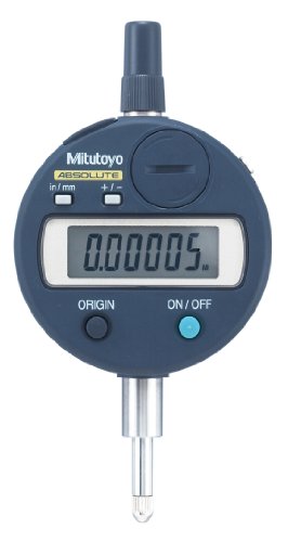 Mitutoyo 543-792 Абсолютен LCD цифров индикатор ID-S, дърворезба 4-48 UNF, диаметърът на пръта 0,375 , изпъкналост отзад, обхват 0-0,5 / 0-12,7 мм, Класификация 0,00005/ 0,001 мм, точност +/-0,00012
