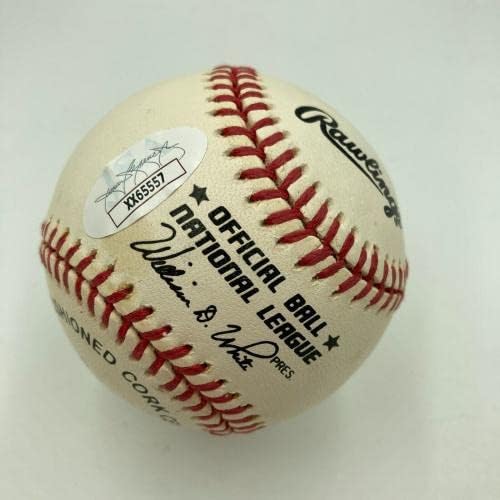 Ханк Аарон е подписал Официален договор в Националната лига бейзбол JSA COA - Бейзболни топки с Автографи