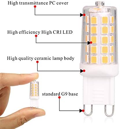 Led Лампа BAOMING G9 С регулируема яркост 2700K и Черна Крушка