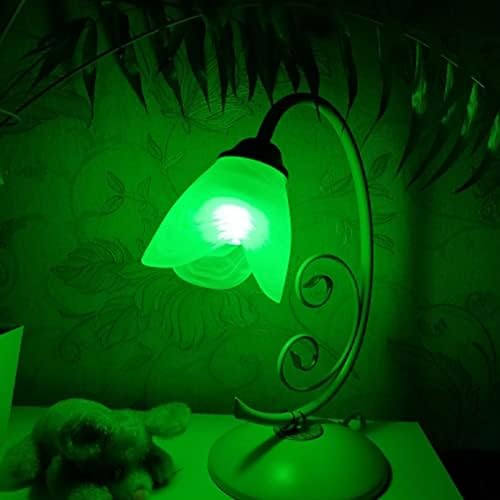 Lxcom Lighting 1 Watt Led Нощни Лампи T26 Зелена Led Лампа 1 W Нощно 10 W Подмяна на лампи с нажежаема Жичка E14 Европейската База Декоративни Коледни електрически Крушки за Дома Сватбен декор, 12 бр. (зелен)