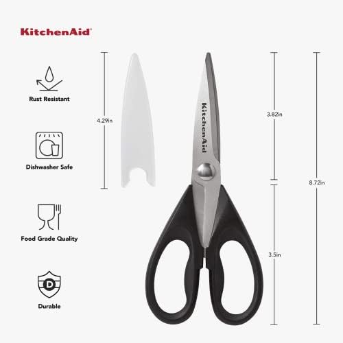 Универсални ножици KitchenAid с Защитен калъф, Един Размер, Черен