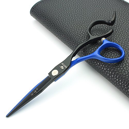 5,5-инчови черни, сини професионални фризьорски ножици Japan 440C senior hair ножици (Ножици за рязане)