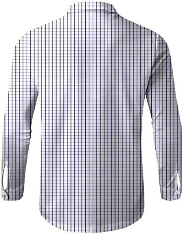 Мъжки Ризи с дълъг Ръкав за Есен-Зима, Ежедневни Ризи в Клетка С Принтом, Модерен Топ, Блуза, Риза, Дамски Къси
