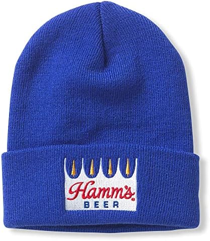 Вязаная Шапчица AMERICAN NEEDLE Hamm's Beer Бродирани с Логото И Белезници Син цвят