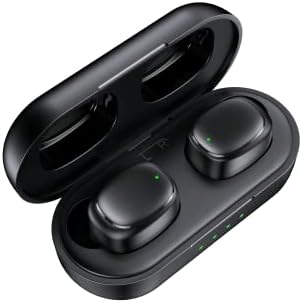 Безжични слушалки Bluetooth Слушалки с USB-C Калъф за бързо зареждане на ухото Слушалки IP6 Водоустойчив LCD дисплей Premium Звук, Дълбок бас Слушалки Устойчив на пот Слушалки за спорт / работа (лилаво)