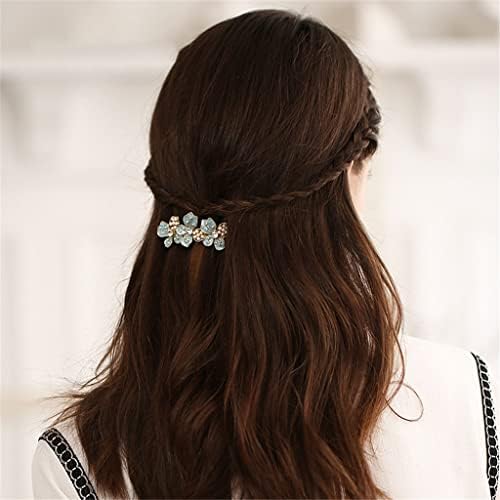 Аксесоари за коса от серията WYBFZTT-188 Pearl Шнола за коса с перлата на цвете, Странична шнола за момичета, шнола за cauda equina, шнола за бретон (Цвят: A, размер: One Size)