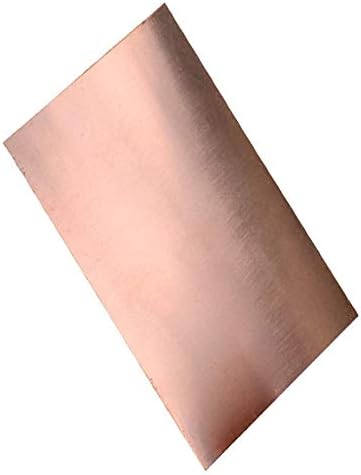 NIANXINN Меден лист Percision Metals Дебелина стелажи от латунного ламарина: 3 мм /0,12 инча Чист меден лист (размер: 100 mm x 600 mm)