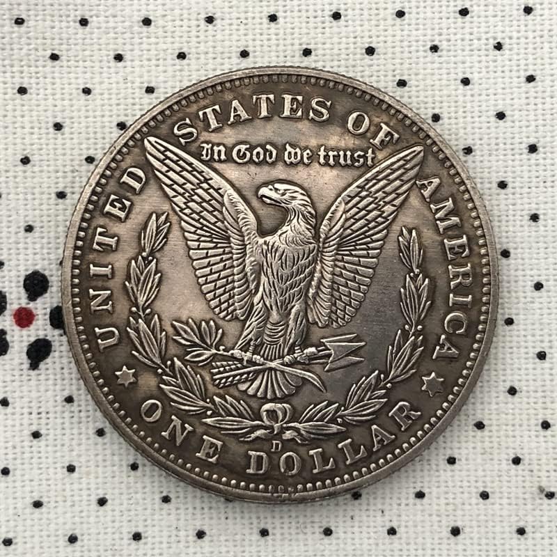 QINGFENG 38 ММ Антични Сребро Доларова Монета Американски Морган Скитник Монета 1921D Занаят #73