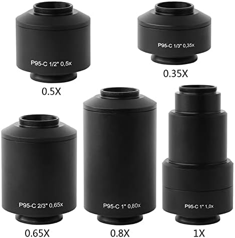 Аксесоари за микроскоп, за Възрастни и Деца от 0,35x0,5x0,65x0,8X1X Адаптер за C-образни стойки микроскоп (Цвят: 0,35 x)