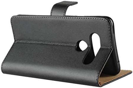 Класически чанта-портфейл Zouzt, Съвместим с LG V40 ThinQ, със стойка / Магнитна закопчалка / слот за карти (черен)