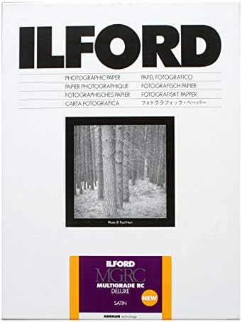 Черно-бяла фото хартия Ilford Multigrade V RC Deluxe с Сатинированной повърхност, 8x10, 100 Листа