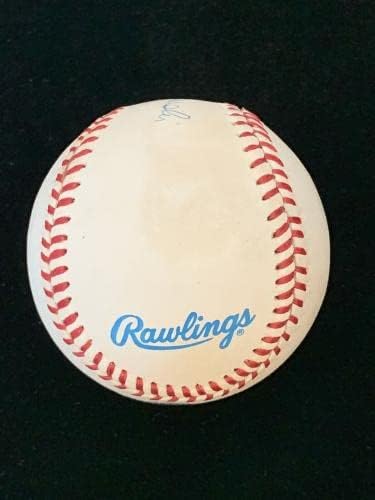 Гари Васлевски 1970-71 Ню Йорк Янкис ПОДПИСАХА Официален бейзбол АЛ Будиг с бейзболни топки с голограммами и автографи
