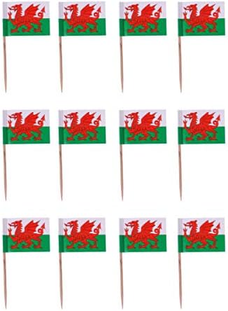 PRETYZOOM Американски Сирене Флаг Германия, клечка за Зъби с Флага на Уелс 100шт Топперы За Кифли Знамена Пръчици За Избор на Флага за Мини-Коли Знамена Украса на Национа?