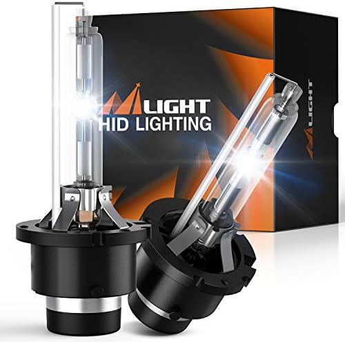 Лампи Nilight HID D2S За Фарове, 6000 До Бриллиантово-Бяла Лампа D2S, Супер Ярка крушка Далечния Приглушена Светлина, работа на смени крушка HID D2S, 2 бр. в опаковка