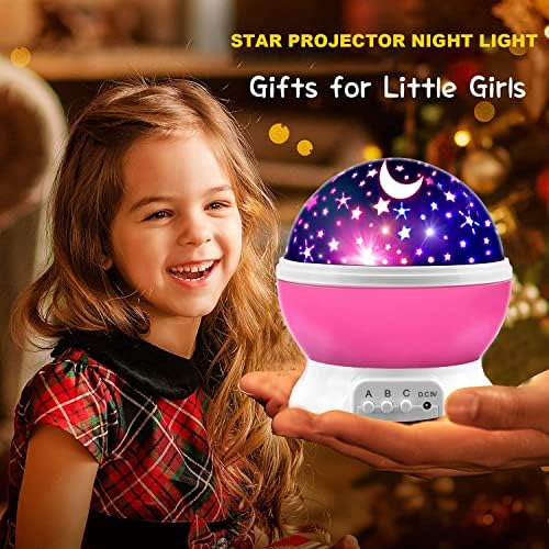 Звезден Проектор-лека нощ за деца, Забавни Подаръци за рожден Ден за децата 1-4-6-14 години, Играчка за подарък за момчета 3-9 години, Проекционная лампа за детска спални, за Спокоен сън на бебето в тъмното със Звездите