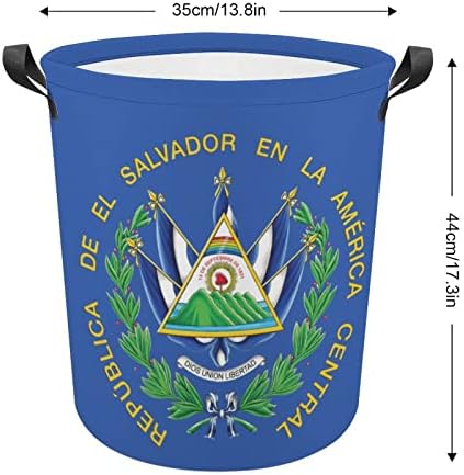 Количка за бельо на Стопанските Салвадор Сгъваема Висока Кошница за Дрехи с Дръжки Чанта За съхранение