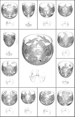 Италиански кристална чаша с ръчно гравиран IncisoArt, пясъкоструйни (дърворезба пясък), чаша за вино и вода ръчна изработка с надпис (келтски дракон, 340 милилитра (11,5 грама) Бяло вино)