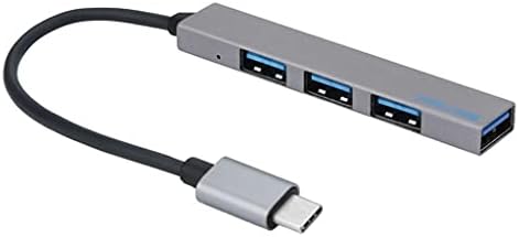 JAHH USB Hub Type-C до 4 USB Hub Удължител Тънък Мини Преносим 4-Портов USB 2.0 Хъб USB Интерфейс за захранване на Лаптоп, Таблет Компут