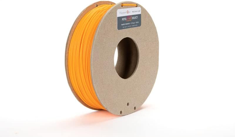 Точността на производство на конци за 3D-принтер FilamentOne Premium PETG PRO Select Traffic Orange - 1,75 мм (125 г) +/- 0,02 мм