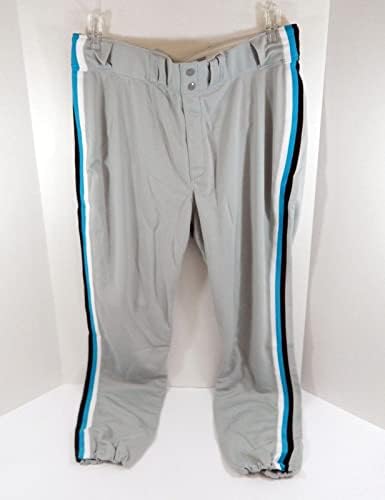 2003 Florida Марлини Използвани в играта Сиви Панталони 40 DP32846 - Използваните в играта панталони MLB