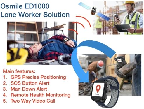 Решения за самотни работници Osmile ED1000 със слушалки (GPS тракер)