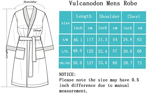 Мъжки Сатен С Халат Vulcanodon Лек, Мъжки Луксозен Копринен Халат-Кимоно