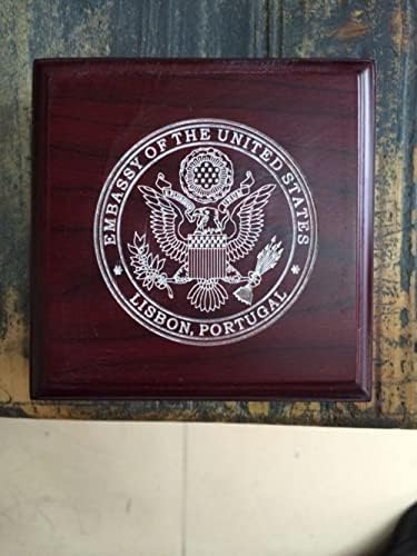 Монети Phoenix Challenge Държавния департамент на САЩ, Посланик на САЩ Робърт Шърман Португалия Посолството на САЩ в Лисабон, Португалия Изработени по Поръчка монета в кутия за Подарък