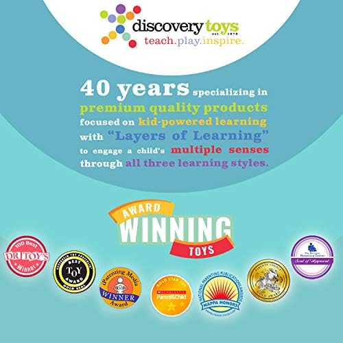Развиване на връзки Discovery Toys BOOMERINGS за закрепване на детски играчки за количка и автокреслу | Обучение с храненето на дете | STEM Toy Ранното развитие на децата от раждането