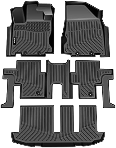 Подложки VIWIK, Съвместими за 2013-2020 Pathfinder 7 Seat/2014-2020 QX60/2013 JX35, Автомобилни Постелки За всякакви метеорологични условия, Обичай Подови подложки, Пълен комплект включва 1-ва, 2-ра, 3-та серия, Автомобилни