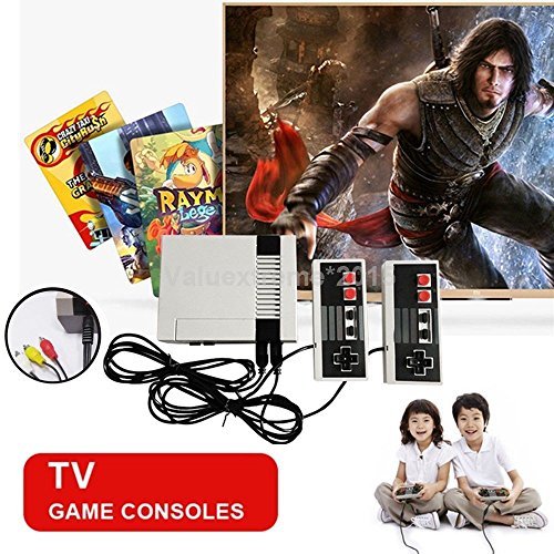 Мини-Ретро ТВ Игра конзола Classic 620 Игри, Вградена 2 Контролери (кабел AV Out), Подарък за деца, Подарък За Рожден Ден