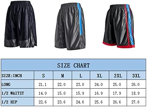 Facitisu 4 Опаковки Мъжки Баскетболни Шорти Спортна Бързосъхнеща Спортни Облекла За Спорт Леки Шорти с Джоб
