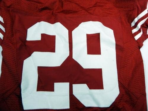 2012 San Francisco 49ers Крис Калливер #29, Издаден в Червената фланелка 40 DP34846 - Използваните тениски за игри NFL Без подпис
