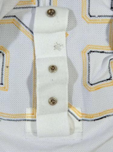 Сейнт Луис Блус Крис Портър #32 Използван в играта Бяла риза DP12353 - Използваните в играта тениски НХЛ