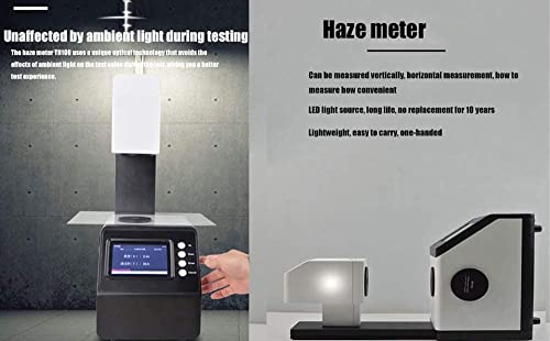 VTSYIQI Hazemeter Лабораторен Hazemeter Измерител на Светлина с Бленда 21 mm Фибростъкло