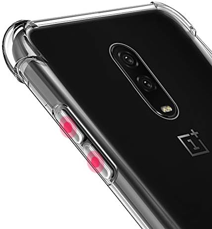 Универсален калъф за OnePlus 6T, Калъф за OnePlus 7, Кристално Чист Силикон Броня от TPU-гел, устойчив на удари Дизайн Защитни Влакна, Защитно покритие за телефона OnePlus 6T/ 7