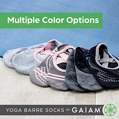 Чорапи Gaiam Yoga Barre Socks - Нескользящие Аксесоари с лепкава изземване, за жени и за Мъже