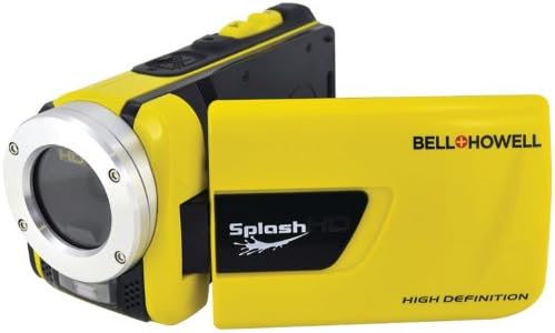 Цифров водоустойчива камера Bell + Howell Splash WV30HD-Y 1080p Full HD с 1x Оптично увеличение, 3,0-инчов LCD екран (жълт)