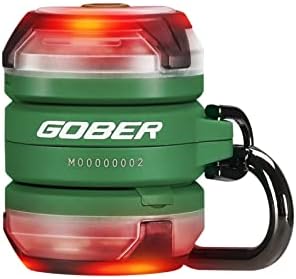 Защитен лека нощ OLIGHT Gober Kit, led маяци висока видимост с 4 режима на осветление, акумулаторна батерия и USB-C, мига Предупредителен сигнал със скоба за джогинг, колоездене, къмпинг, разходки на кучета през нощта