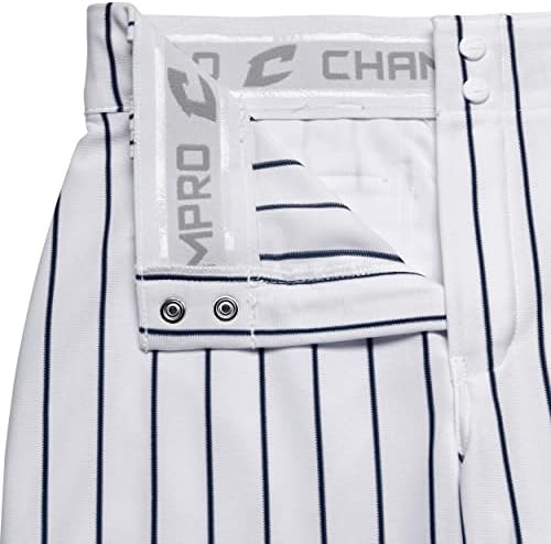 Младежки панталони и бейзболни свободно намаляване с отворен дъното CHAMPRO Triple Crown в плетени ивица