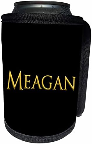 3дРоза Меган популярно женско име в Америка. Жълто черните. - Опаковки за бутилки-охладители (cc_353861_1)