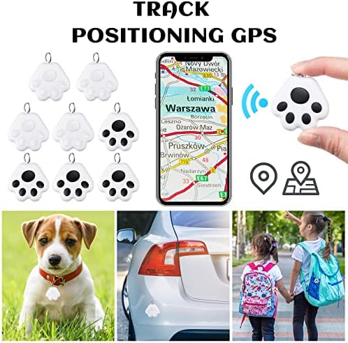8 Бр. GPS Следа за Кучета, Детски GPS Тракер, Ключодържатели, Сладък Локатор за домашни Любимци, Преносими Устройства за Проследяване, Багаж, Анти-Изгубен Локатор за Кучета, GPS-Етикет, Нашийник за проследяване на кучета,