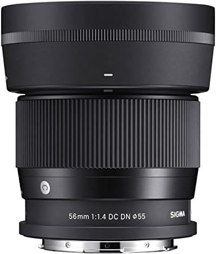 Модерен обектив Sigma 56mm f/1.4 DC DN за Leica L, оборудван с UV-филтри Tiffen 55 mm, Система за бързо филтриране, Комплект за почистване, Кърпа