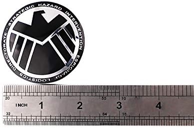 XDG 4 бр. Капачки на главините на колелата на Централна делото 56 mm (2.2 инча) Емблемата на Етикети върху иконата във формата На дъга на Кръга 3D Стерео Антикоррозийный Прахоустойчив, за Отмъстителите Класически Представител