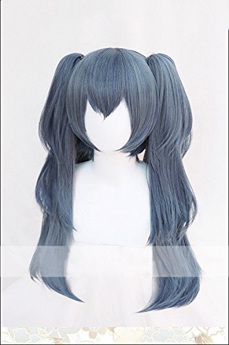 магически дълга къдрава перука за cosplay в стил Лолита с заколкой на хвостиках, перука на Хелоуин
