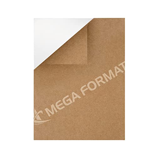 Матиран акрилен лист Mega Format - Трайно гъст покритие от плексиглас за произведения на изкуството, обложки, прозоречни стъкла и рисунки с лазерно гравирани - 5 x 7 1/4 (6 мм) - 1 бр