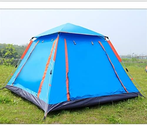 ZLXDP Палатка за нощуване на открито с бързото автоматично отваряне на 3-4 човека, Семейна Туристическа палатка, Палатки за подслон от слънцето по-Голямо пространство (Цвят: D, размер: 240x240x154 см)