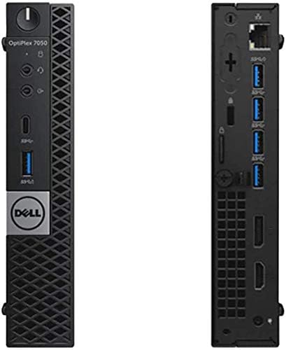Настолен компютър Dell OptiPlex 7050 във форм-фактор Micro, i3, 16 GB, твърд диск с капацитет 256 GB, Win10 Pro.