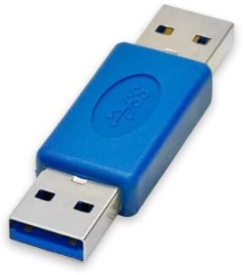 HTTX SuperSpeed USB 3.0 Type-A Адаптер тип Мъж-мъж и Жена-жена Мост удължителен кабел Съединител За смяна на пола Конектор 2-Pack